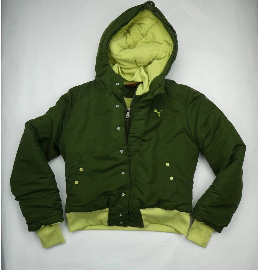 boy's PUMA winter coat, size: small, hooded and full zip